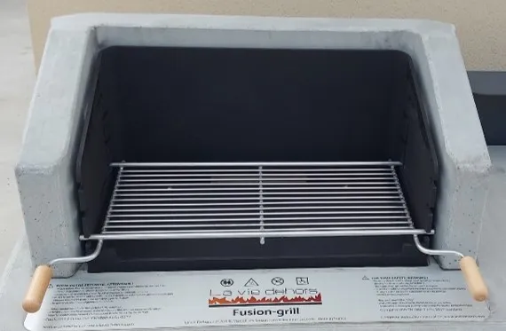 Grille de cuisson à installer dans le barbecue Monoføyer