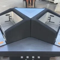 Protections de table en inox Protections de table en acier inoxydable autour du Fusion Grill
