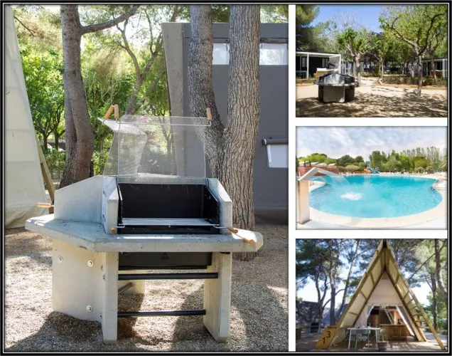 Installation au Tamarit Beach Resort Barbecue collectif installé au Tamarit Beach Resort