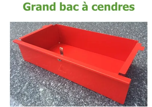 Grand bac à cendres du barbecue monofoyer