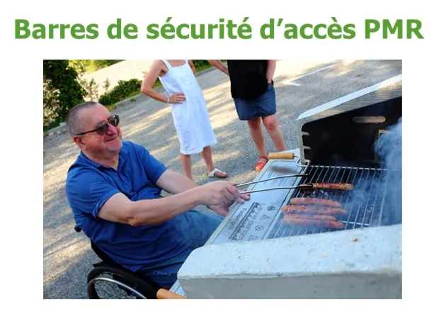 Barbecue monofoyer équipé de dispositifs de sécurité