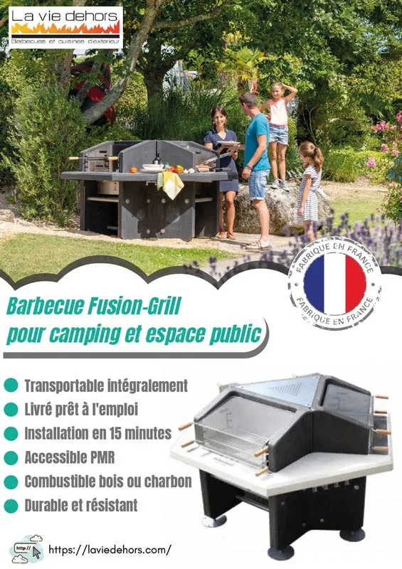 Plaquette des barbecues La Vie Dehors Couverture de la plaquette des barbecues collectifs La Vie Dehors