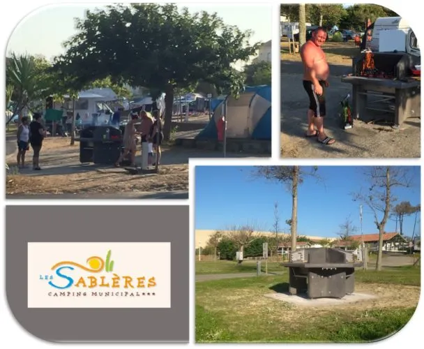 Installation au camping Les Sablères Utilisation d’un barbecue collectif au camping Les Sablères
