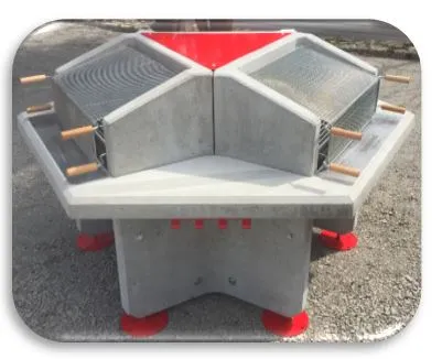 Plan de travail en acier inoxydable du Fusion Grill