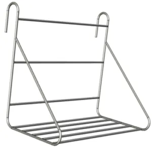 Porte-sac en acier inoxydable pour barbecue monofoyer